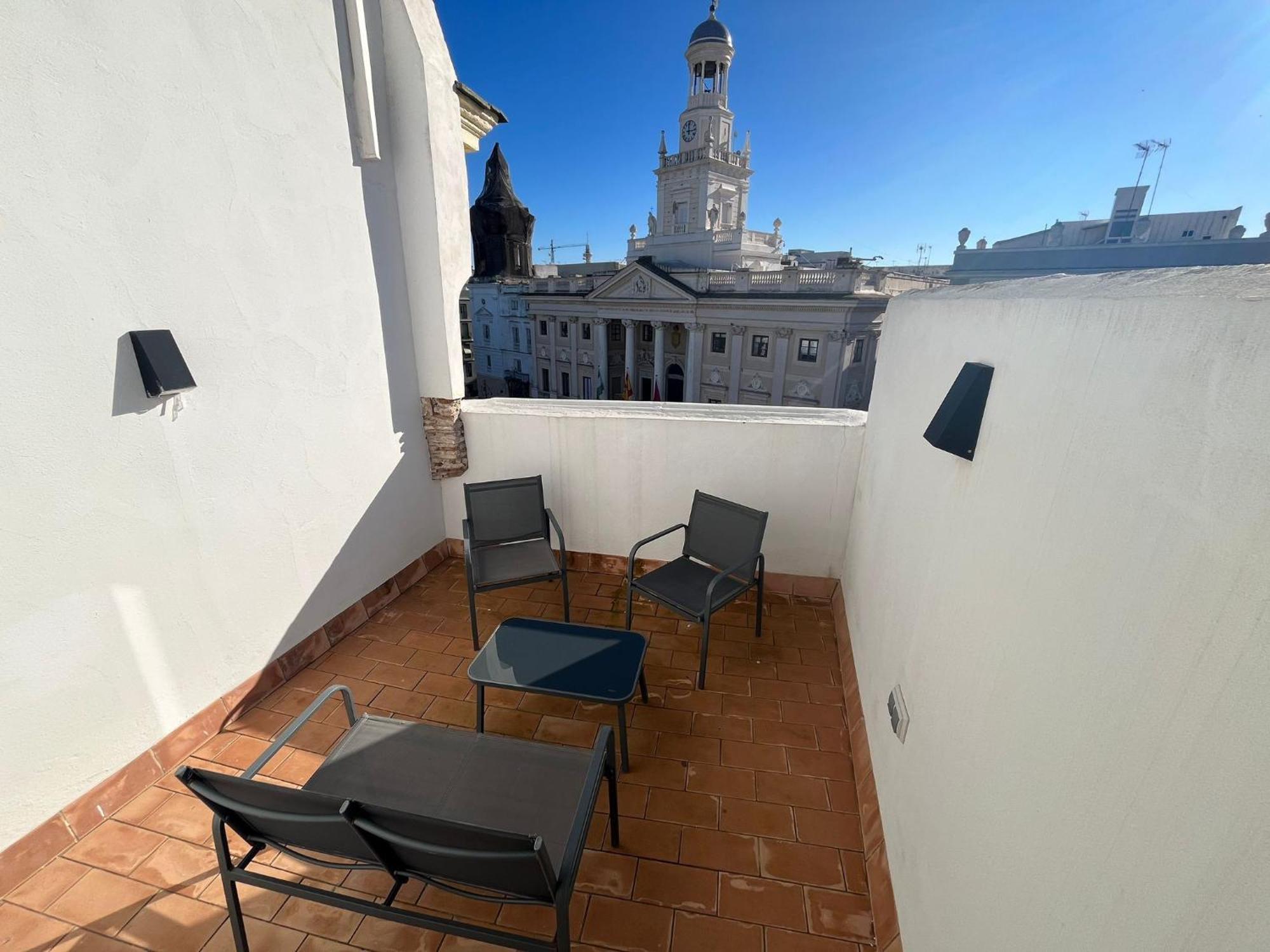 شقة Penthouse La Plaza En Cadiz Centro Grupo Ac Gestion المظهر الخارجي الصورة